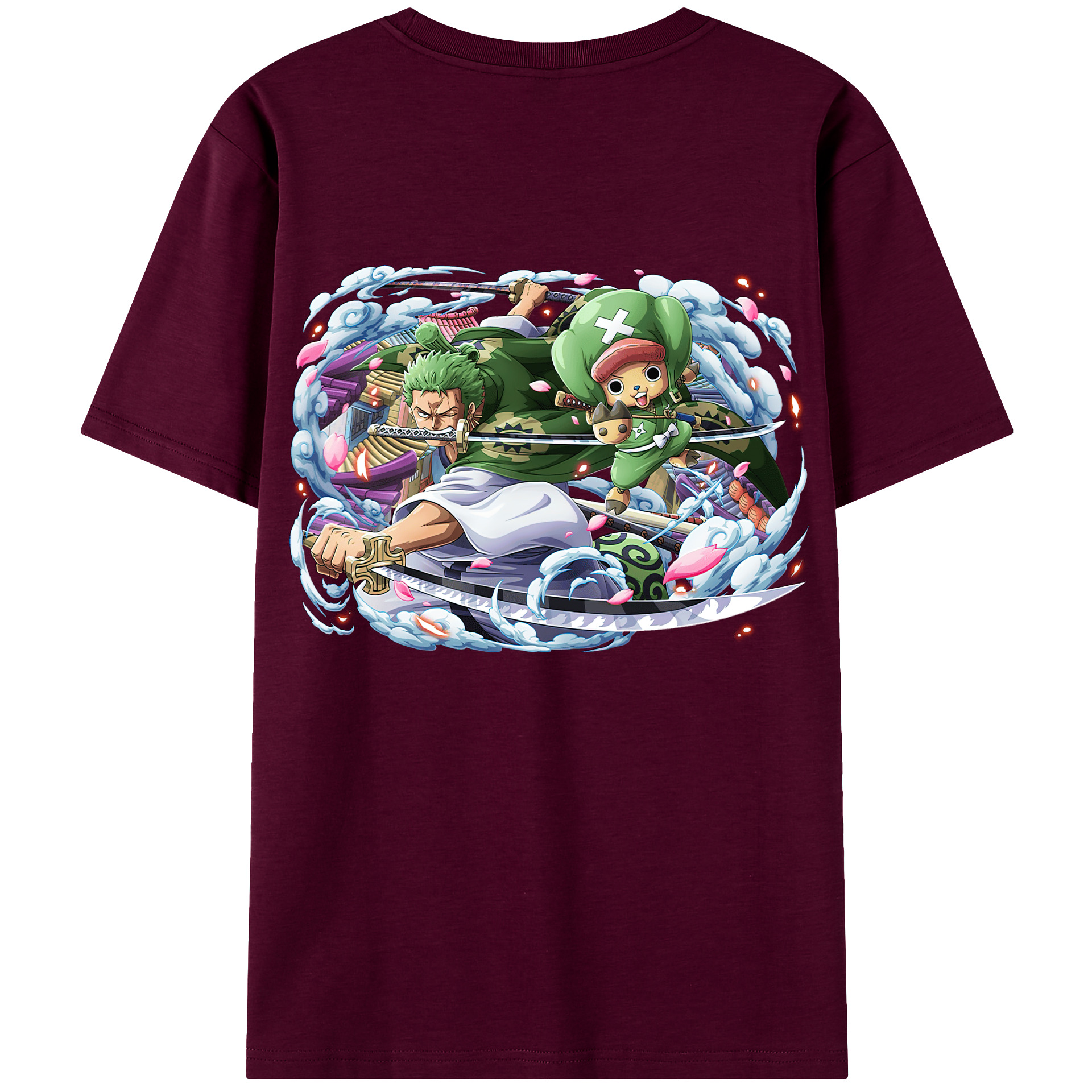 ワンピース ロロノア・ゾロ ONE PIECE Roronoa Zoro レディース半袖Tシャツ(バックプリント)